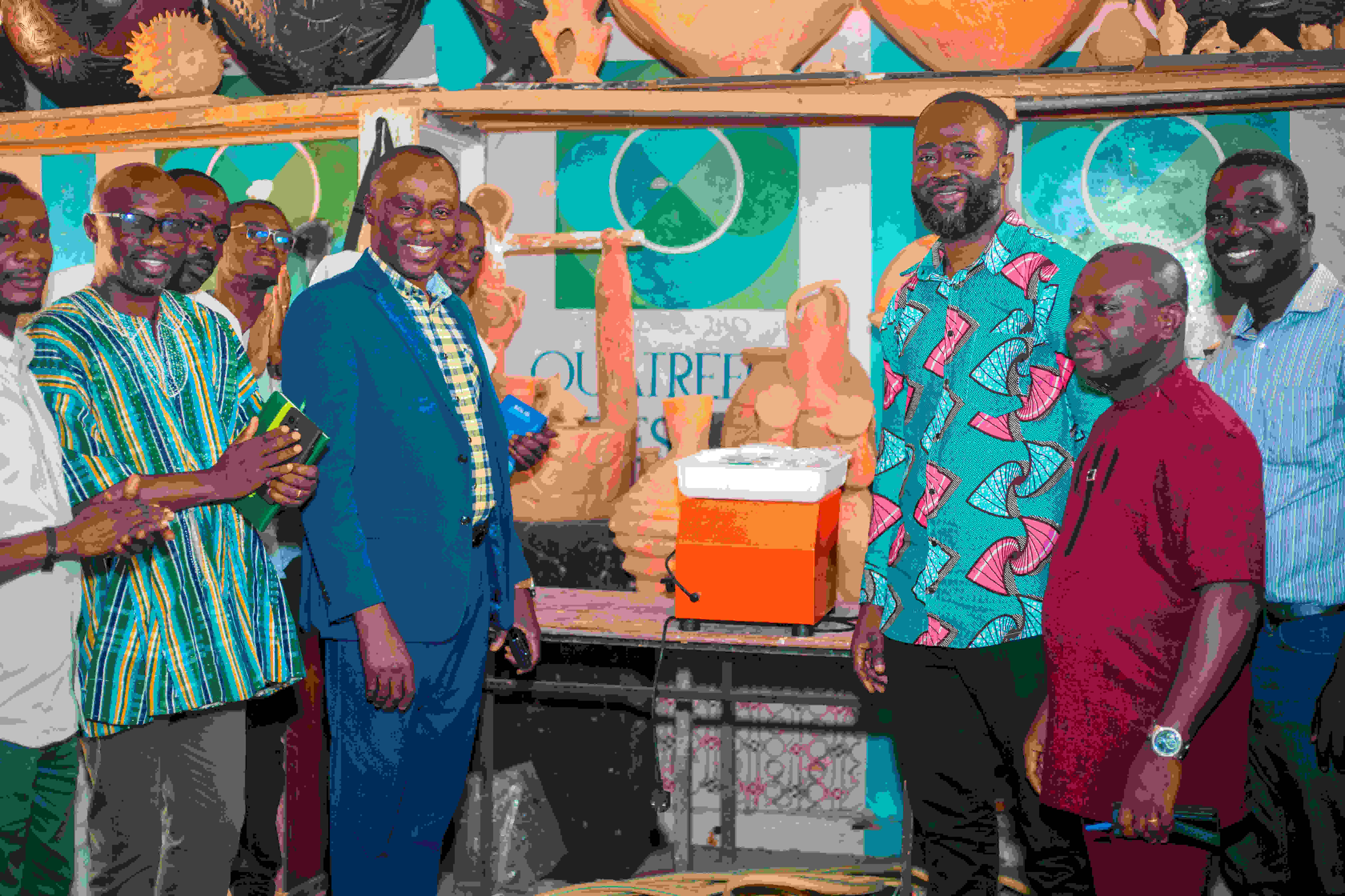 STU Lecturer Mr. Frederick Ebenezer Okai Donates 4 Electric Potter’s Wheels to Enhance Practical Training